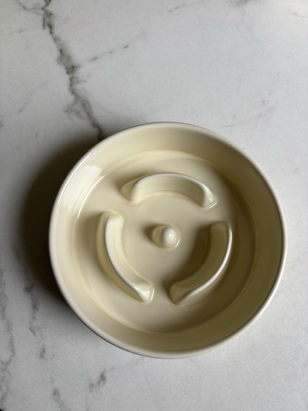 Ceramic Slow Feeder Dog Bowls, 6.1 in Slow Feeder for Small Breeds aesthetic